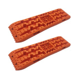 (Boards with Base Orange) 2Pcs Generic Traction Boards Stable Tire Traction Pads for Vehicle Sand Traction Boards Black