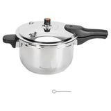 Electric Pressure Cooker 304 Stainless Steel 80KPA Explosion Proof Pressure Cooker with Pressure Limit Valve for Stovetop Fast Cooking 6L 24cm/9.4in