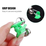 5/10/20pcs Fishing Bite Alarms Fishing Rod Bell Rod Clamp Tip Clip Bells Fishing Accessory Outdoor Bells Clip Fishing Bell