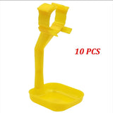 5/10 Pcs Chicken Water Hanging Cups Drinking Yellow Snap-cups 25 mm Quail drinking Poultry feeder