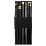 5 Pairs Japanese Chopsticks Korean Chopsticks Reusable Chopsticks Dishwasher Washable Food Grade Chopsticks Non Slip Easy To Use