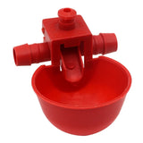 5 Pcs Chicken Drinking Cups Quail Water Bowls Bird Red Glass Animal Husbandry Tools Automatic Bird Coop Feeder Drinking Cups