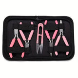 5 Pcs Of Rust Proof Mini Handmade Diy 5-inch Mini Hand Pliers Hairpin Tassel Jewelry Tool Set Jewelry Pliers Production Kit