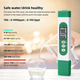 5 in 1 EC/TDS/SALT/S.G/Temperature Portable Digital Water Quality Tester Water Purity Temperature PPM Test Instrument