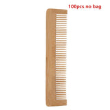 50/100PCS Natural Eco Friendly Wooden Comb Wholesale Scalp Hair Care Healthy Bamboo Comb Brushes for Hotel Travel