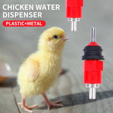 50 Pcs Automatic Water Dispenser Quail Pigeon Bird Waterer Chicken Waterer Nipple Drinkers Nipples Poultry Farming Equipment