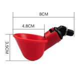 50 Pcs Poultry Farming Chicken Drinker Cups Poultry Waterer Water Drinking Dispenser Cups Bowls Water Drinker Tool For Bird Quai