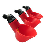 50 Pcs Poultry Farming Chicken Drinker Cups Poultry Waterer Water Drinking Dispenser Cups Bowls Water Drinker Tool For Bird Quai