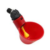 50 Pcs Red Bird Automatic Drinking Cups Chicken Water Bowl Quail Nipple Drinker Thread Drinker Water Bowl Newest