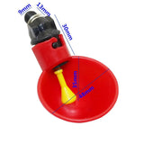50 Pcs Red Bird Automatic Drinking Cups Chicken Water Bowl Quail Nipple Drinker Thread Drinker Water Bowl Newest