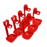 50 Sets Poultry Waterer Cups Drinker Nippple Chicken Drinking Fountain Double Hanging Cup Ball nipple drinkers Chicken equipment