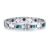 Tungsten steel black gallstone shell bracelet