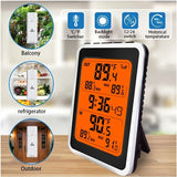 1pc Wireless Temperature and Humidity Monitor with Remote Control - Perfect for Indoor and Outdoor Use - Batteries Not Included