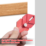 CNC-hined Metal Woodworking Ruler Trim Carpentry Tools Finishing Work for Measuring Marking Short Offsets