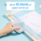 New Trimmer Craft 2 Cutter Heads of Straight Creasing 12.2 Inch Cut Length w/ Measurements for Cutting Paper