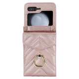 for Galaxy Shockproof with Card Slots Z Flip5 Lanyard Case Scratch-resistant Phone Protector
