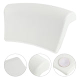1 Pillow with Suction Cups PU Bath Pillows and Neck Support Cushion for Bathroom Bathtub