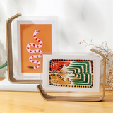 Acrylic Wood Herbarium Nordic Picture Frame for Wedding Photocard Display Stand Table Deco A