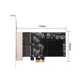 Wired Network Card PCI Express to 4 port 1000 Mbps Gigabit Ethernet PCIe 1G LAN NIC rtl8111 chip with low profile bracket