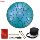 Tune Percussion Musical Instrument 8 Inch Steel Tongue Drum For Beginner Tune Hand Drum Pad Sticks Carrying Bag Percussion