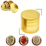 Manual Herb Grass Grinder 4 Layers 40mm Cutting Pipes Herbal Crusher Zinc Alloy Tobacco Shredder for Smoking Accessories