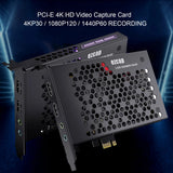 ezcap324B Gamer Raw PCIE 4K Video Game Capture Card Record & Live Stream for Gaming Systems Camcorders