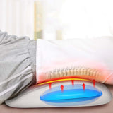 Electric Pulse Moxibustion Back Massager Vibration Heating Lumbar Waist Traction Airbag Therapy Cushion Massage Relief Pain