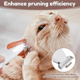 Electric Groomer with LED Light Waterproof Pet Hair Trimmer Low Noise Cat Dog Face Foot Ear Hip Paw Shaver