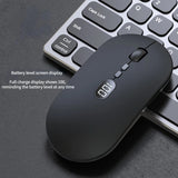 X1 Wireless Computer for Laptop with Battery Level Visible Rechargeable 2.4G Portable USB Mouse Silent Click Windows