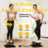 1pc Mini Stair Stepper With Resistance Bands, Portable Stair Climber, Fitness & Exercise Equipment