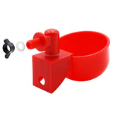 50Pcs Automatic Chicken Water Cup Poultry Drinker Bowl Chicken Feeder Poultry Water Cup Drinking Bowl With Fixing Screw