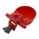 50Pcs Chicken Drinker Drinking Cups for Chicken red Quail Chicken Waterer Bowl Automatic Poultry Coop Feeder water Drinking Cups