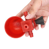 50Pcs Chicken Drinker Drinking Cups for Chicken red Quail Chicken Waterer Bowl Automatic Poultry Coop Feeder water Drinking Cups