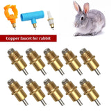 50Pcs Chicken Quail Rabbit Birds And Other Animals Copper Drinker Nipples Rabbit Drinking Water Accessories Equipments