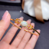 Natural Colorful Crystal Clean Fire Color Bracelet