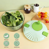 Vegetable Washing Dryer Fruit Washer for Drying Salad Greens Drainer Strainer Manual Lettuce Spinner