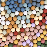 120 PCS Round 15Mm,Colorful Silicone Loose Beads,DIY Crafts Beads For Jewelry Making