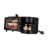 3 in 1 Breakfast hine Toaster Frying Pan Kitchen Appliances with Coffeemaker Non Stick Griddle for Egg Sausages Bread
