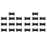 20PCS Chopsticks Rest Little Chopsticks Stands Spoon Fork Holder Set Chopsticks Utensil Cutlery Stand Black