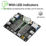 Data Detection USB Cable Tester Short Circuit On-Off Switching with LED indicator for iOS Android Test Board