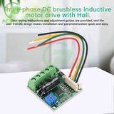 100W DC6-24V BLDC Three-Phase Hall Controller Brushless Motor Drive Board
