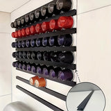 10pcs Large Capsule Coffee Storage Rack Household Large Capacity Wall Hanging Free Punching Creative Universal Capsule Display