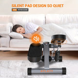 Exercise Stepper, Mini Stepper, Exercise Equipment For Home Workouts, Hydraulic Fitness Stepper With Resistance Band