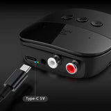 Bluetooth 5.2 Receiver with NFC, USB, TF Card Slot, 3.5mm AUX/RCA, Wireless Audio Adapter for Home Music Streaming Stereo System