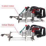 Photovoltaic Bracket Punching Machine Gasoline Drilling Steel Punching Artifact Photovoltaic Power Generation Pile Drilling