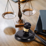 Wooden judge's gavel hammer with sound block for attorney judge auction handwork
