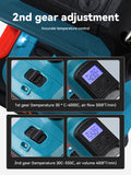 18V Heat Shrink Wrapping Hot Gun Air Dryer Soldering Thermal Blower with LED display, Tool only, No battery