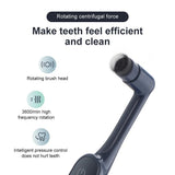 Rotary Electric Soft Bristles Removable Head Oral Cleaning Tool USB Rechargeable Adult Toothbrush Portable
