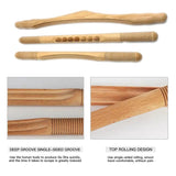 Natural wood Gua Sha scraper fat burner back shoulder neck waist leg body massage physiotherapy weight loss tool