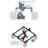 Y-aixs Automatic Rotary Roller for Engraving hine Ortur 3D Printer Master/ Laser Master 2